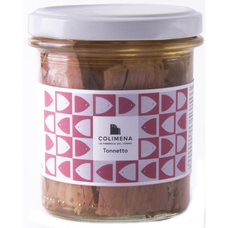 Tonnetto alletterato Colimena 320 g in olio d'oliva, in vetro