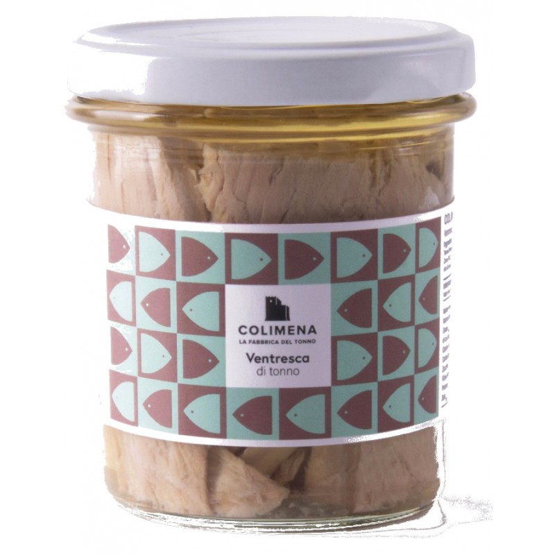 Ventresca di tonno Colimena 180 g in olio d'oliva, in vetro