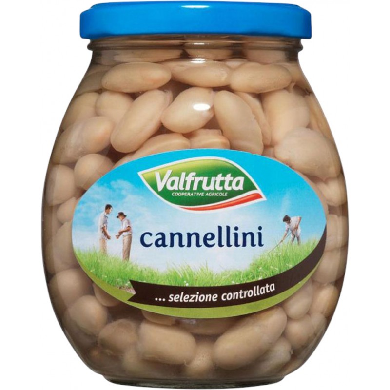 Fagioli cannellini Valfrutta 360 g vetro