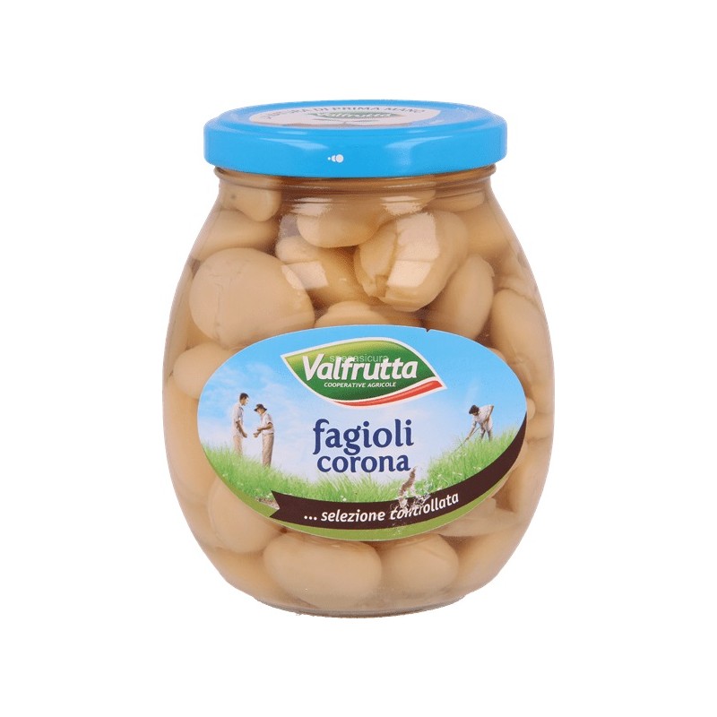 Fagioli corona Valfrutta 360 g vetro