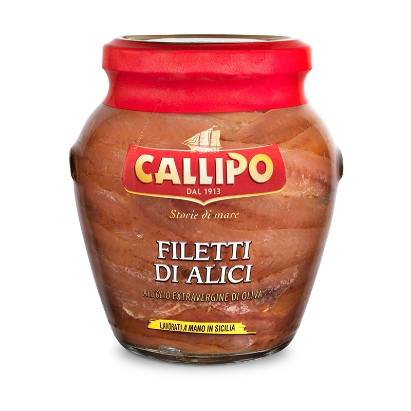 Filetti alici Callipo 310 g olio extravergine oliva vetro