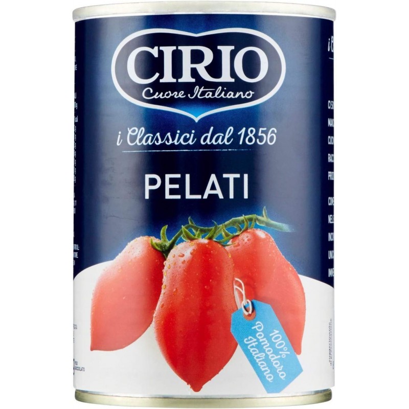 Pelati Cirio 400 g in lattina 100% italiani