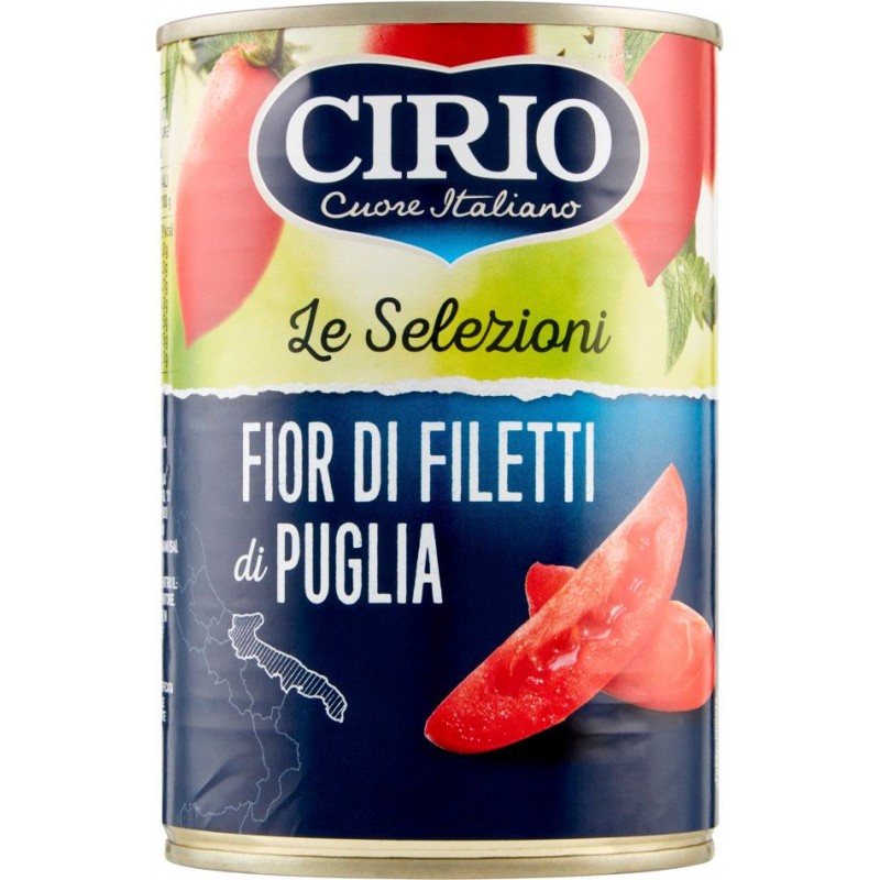 Cirio Fior di Filetti 100% pomodoro Pugliese 400 g lattina strappo