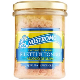 Tonno Nostromo 180 g a filetti, in olio d'oliva, in vetro