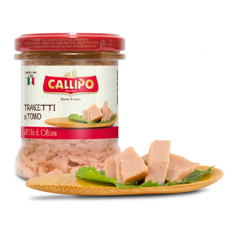 Trancetti di tonno Callipo 170 g in olio d'oliva, in vetro