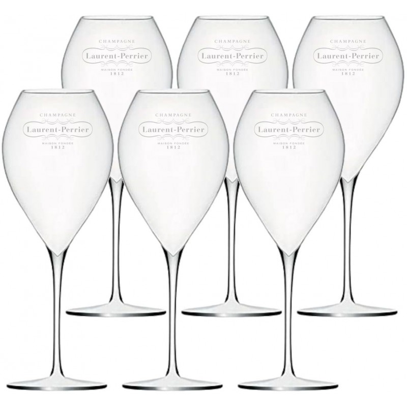 Flute da champagne Laurent Perrier 6 pz 33 cl bicchieri / calici