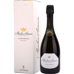 Vino spumante Franciacorta DOCG Cuvee Royal Marchese Antinori 75 cl Brut in astuccio regalo