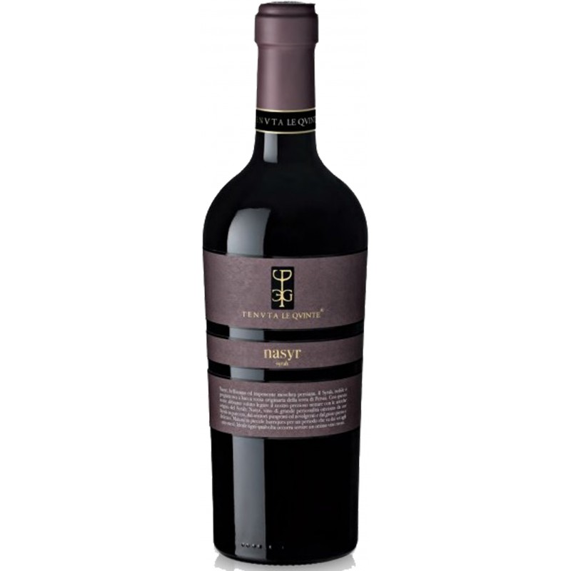 Vino rosso Nasyr Tenuta Le Quinte 75 cl Lazio IGT Syrah