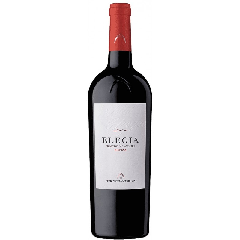 Vino rosso Elegia Primitivo di Manduria DOC riserva 2020 75 cl Produttori di Manduria