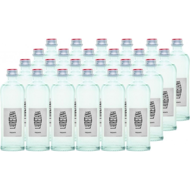 Acqua Lauretana Pininfarina 330 ml x 24 bt *** FRIZZANTE *** in vetro a perdere con tappo a vite VAP