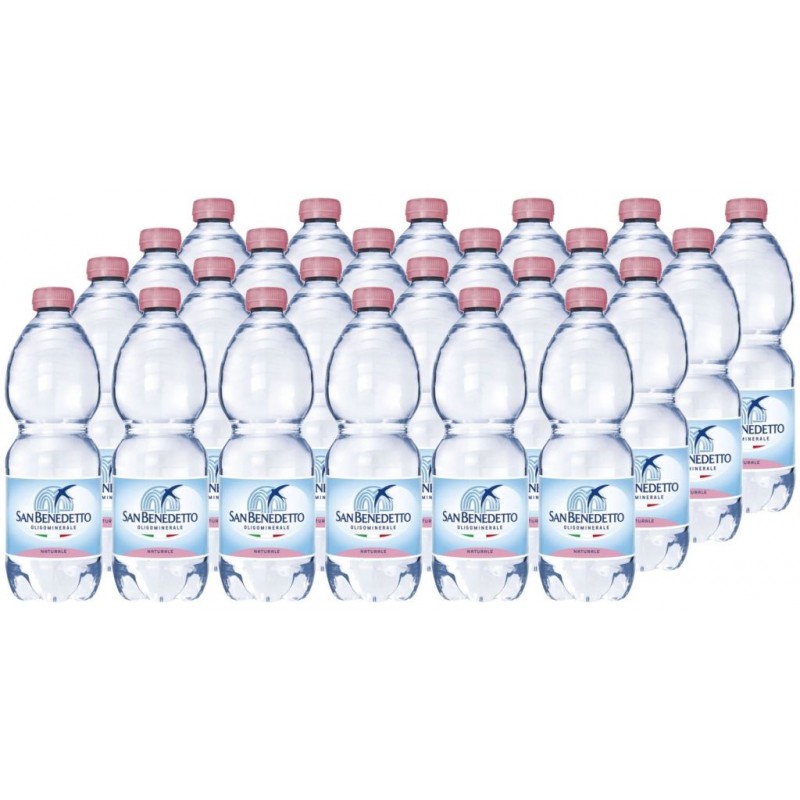 Acqua San Benedetto 50 cl x 24 bt naturale in plastica Fonte Primavera PET