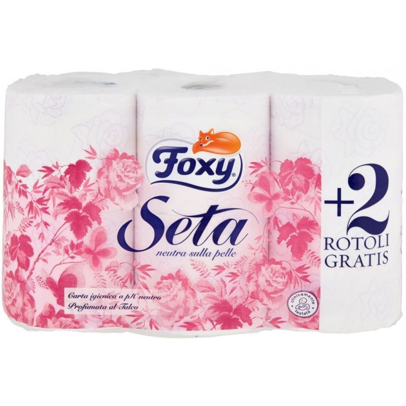 Carta igienica Foxy Seta 4+2 rotoli gratis