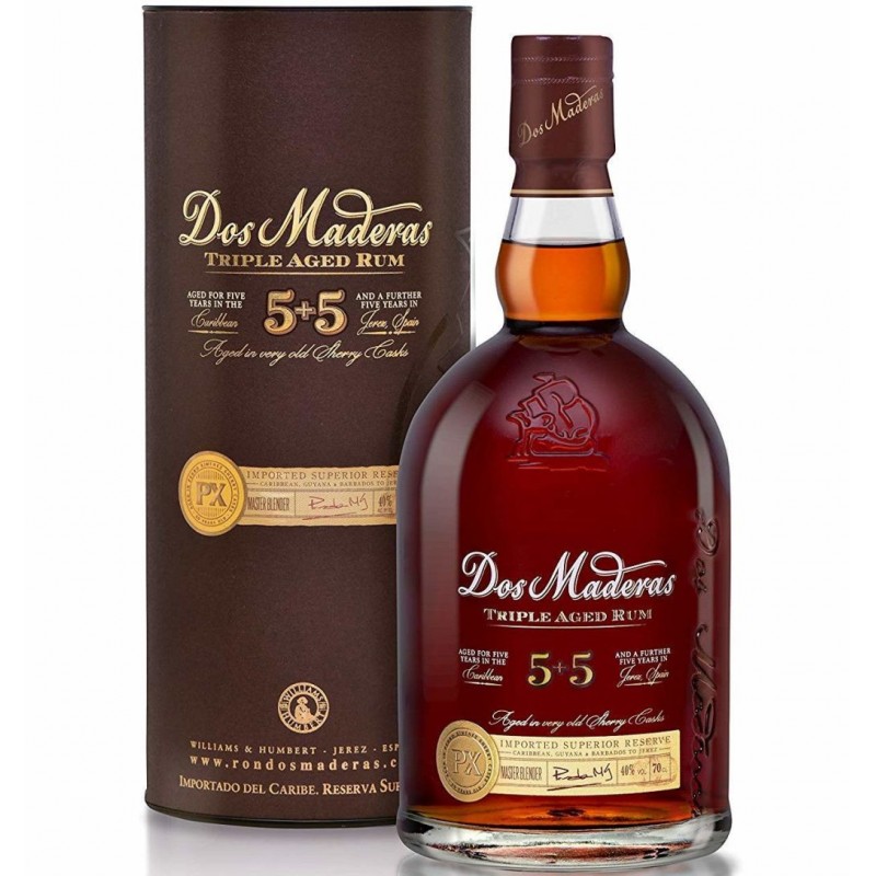 Rum Dos Maderas 70 cl 5+5 riserva barricato astucciato