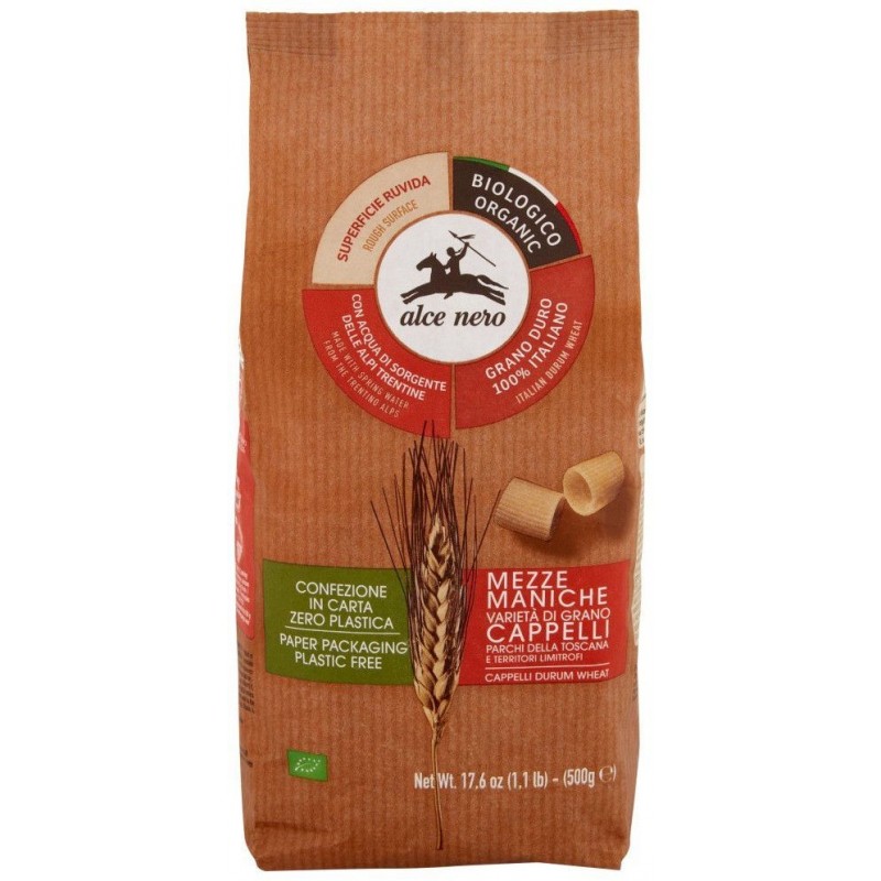 Alce Nero Mezze maniche grano Cappelli biologico 500 g