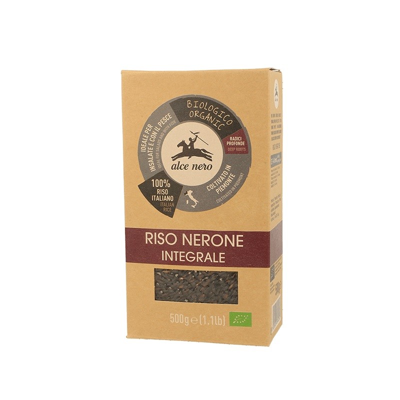 Alce Nero Riso Nerone integrale biologico 500 g 100% italiano