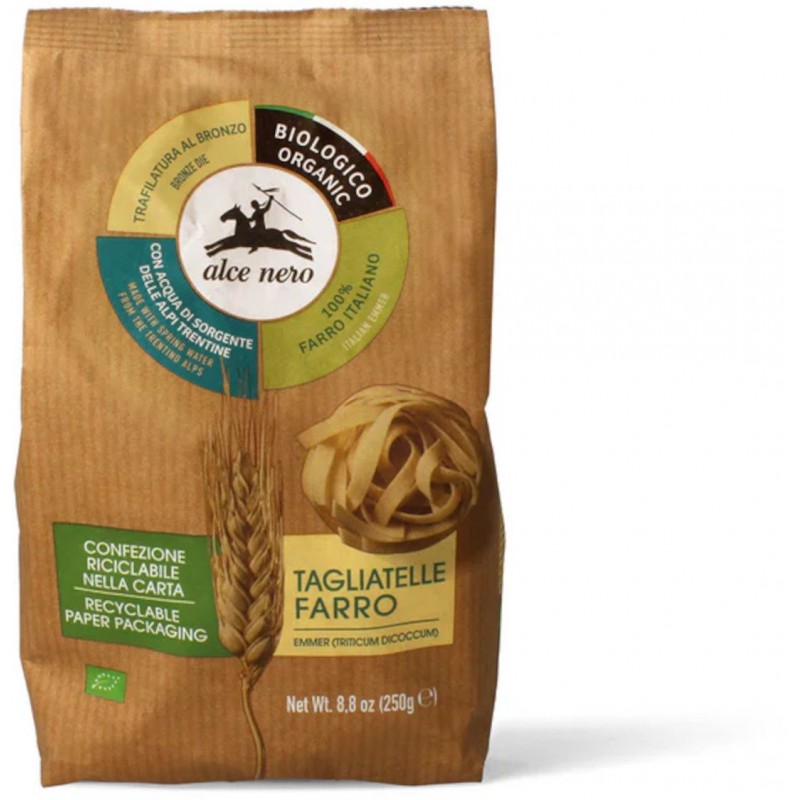 Alce Nero Tagliatelle farro biologico 100% italiano 250 g