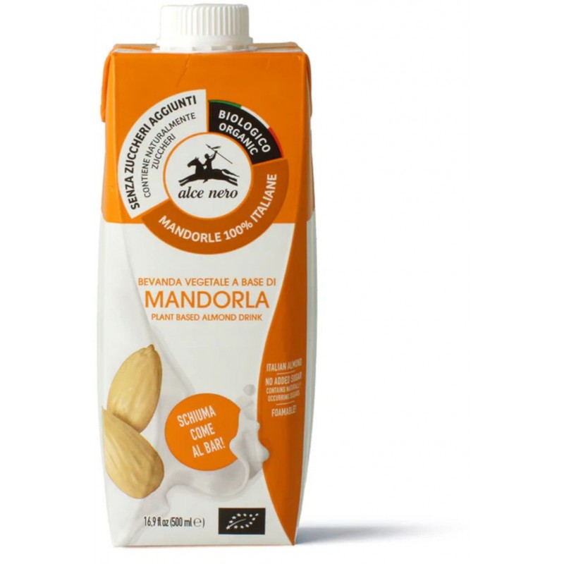 Bevanda Mandorla Alce Nero biologico 500 ml latte di mandorla