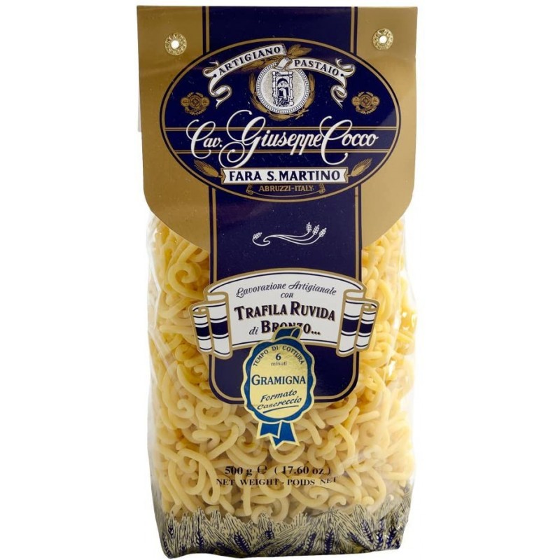 Gramigna semola Pastificio Cocco 500 gr FS pasta artigianale