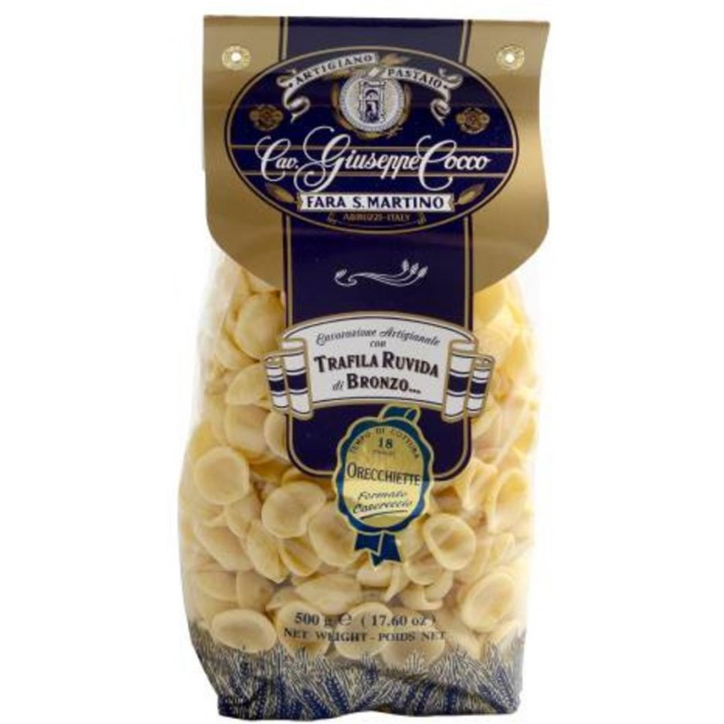 Orecchiette semola Pastificio Cocco 500 gr casareccio pasta artigiananale