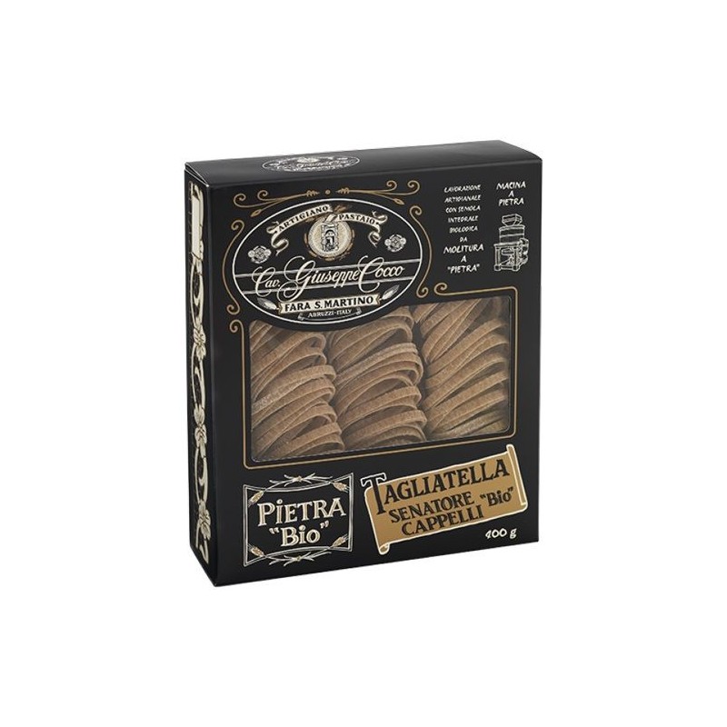 Tagliatella Senatore Cappeli Bio Pastificio Cocco 400 gr macina a pietra pasta artigianale