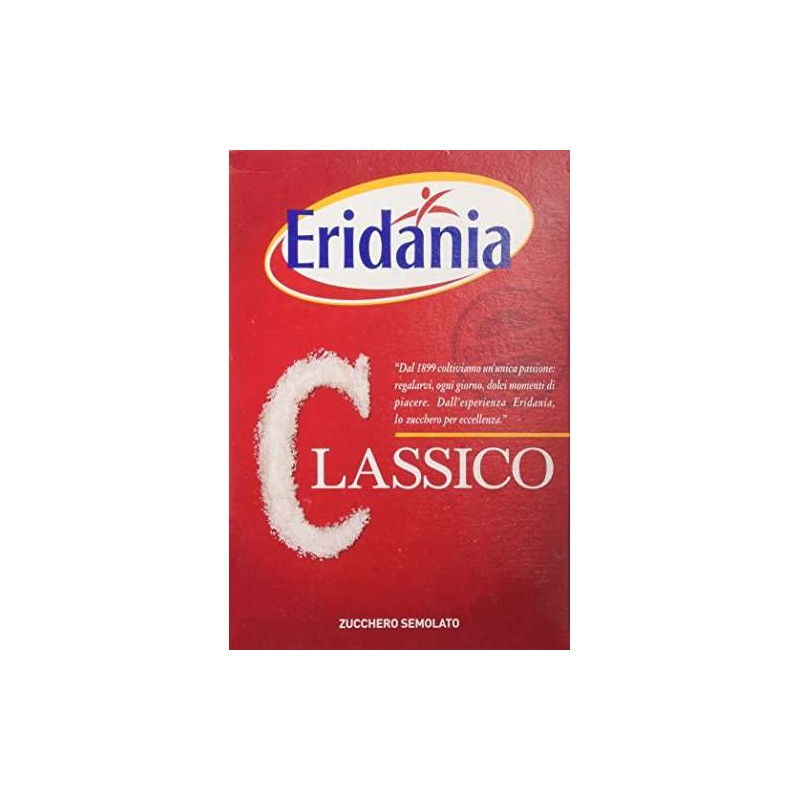 Zucchero bianco semolato Eridania Classico 1 kg in scatola