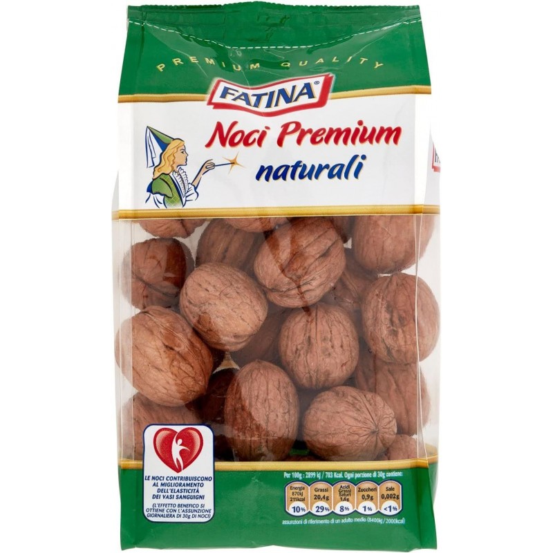 Noci Fatina in guscio naturali 500 g calibro 32 origine California