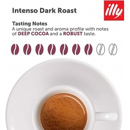 Caffè in capsule per Nespresso Iilly Intenso 10 pz tostatura forte, bordeaux