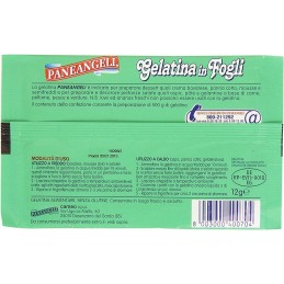 Gelatina in fogli Paneangeli 12 gr colla di pesce