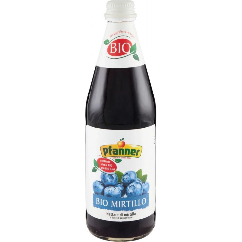 Succo Pfanner Mirtillo nettare 500 ml biologico in vetro a perdere