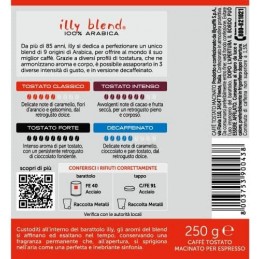 Caffè in polvere per macchina espresso illy 250 g rosso 100% arabica