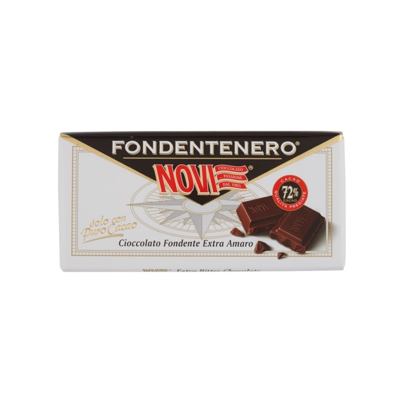 Cioccolata Novi 100 g Fondentenero 72%