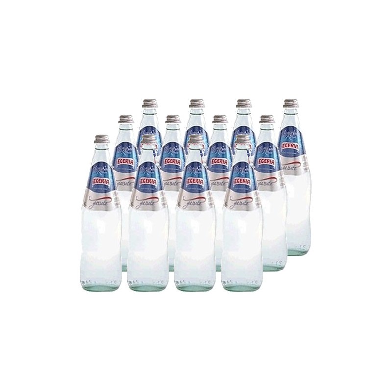 Acqua Egeria 1 L x 12 bt *** FRIZZANTE *** in vetro a rendere con tappo a vite VAR
