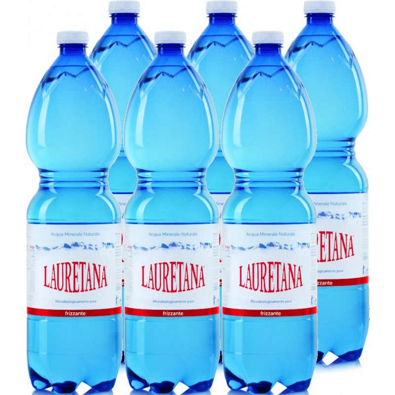 Acqua Lauretana 1,5 L x 6 bt *** FRIZZANTE *** in plastica PET