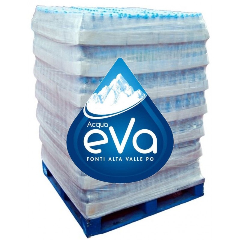 Acqua Eva a bancale intero 1,5 L x 6 bt x 100 cf naturale, in bottiglie di plastica