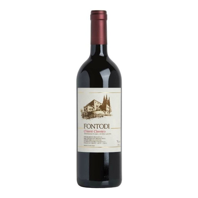 Vino Fontodi Chianti Classico 75 cl docg 14° Biologico 18 mesi piccole barrique di rovere francese