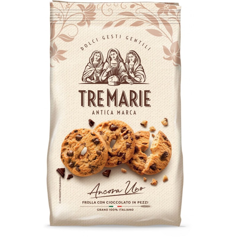 Biscotti Tre Marie Ancora Uno 360 g frolla con cioccolato in pezzi