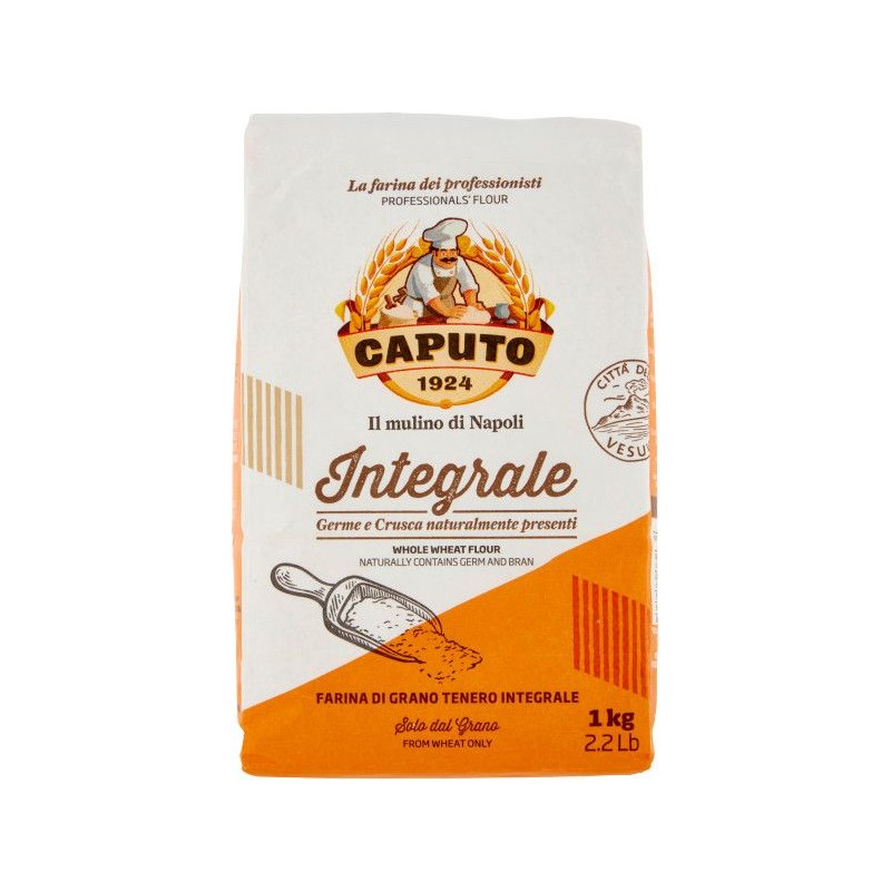 Caputo Farina Integrale 1 kg con germe e crusca