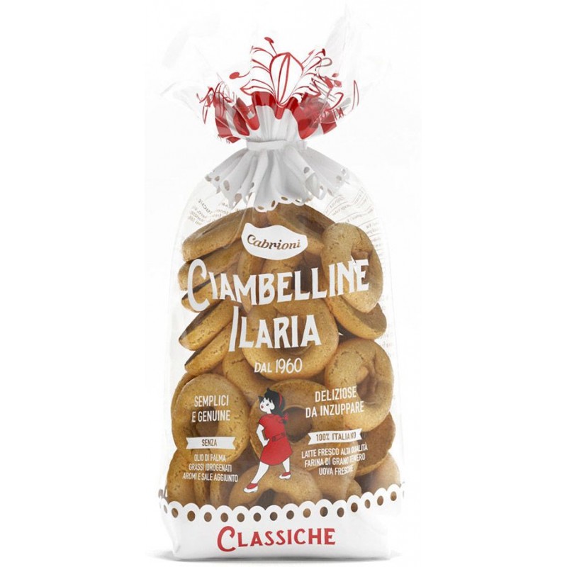 Cabrioni Ciambelline ilaria classiche 650 g 100% italia latte uova farina