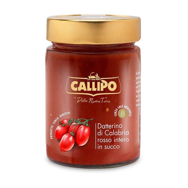 Datterino di Calabria rosso intero Callipo 320 g vaso vetro