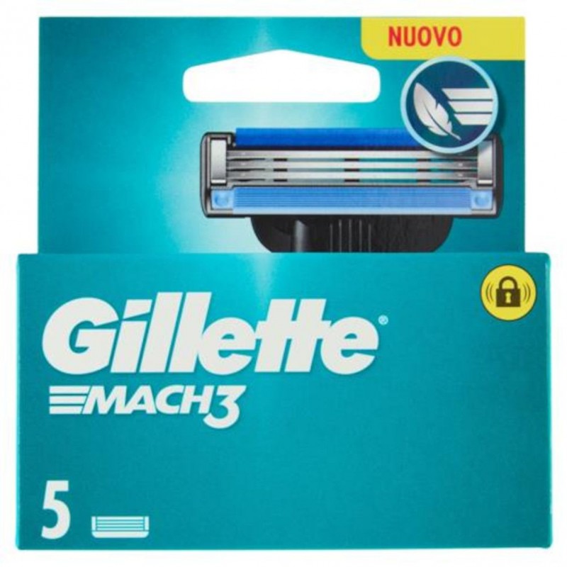 Lamette da barba Gillette Mach3 5 pz ricarica