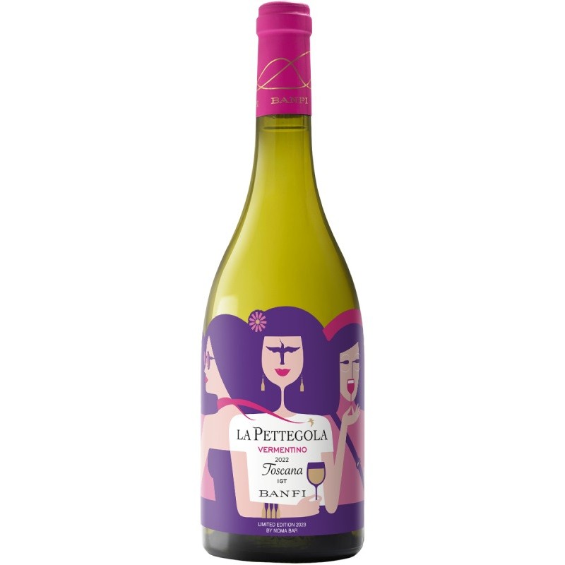 Vino Vermentino La Pettegola Banfi 75 cl Toscana IGT *Edizione limitata con etichetta serigrafata*