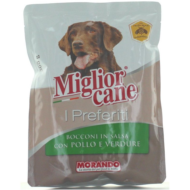 ZZZ Busta cani Miglior Cane 300 g bocconi in gelatina con pollo e verdure