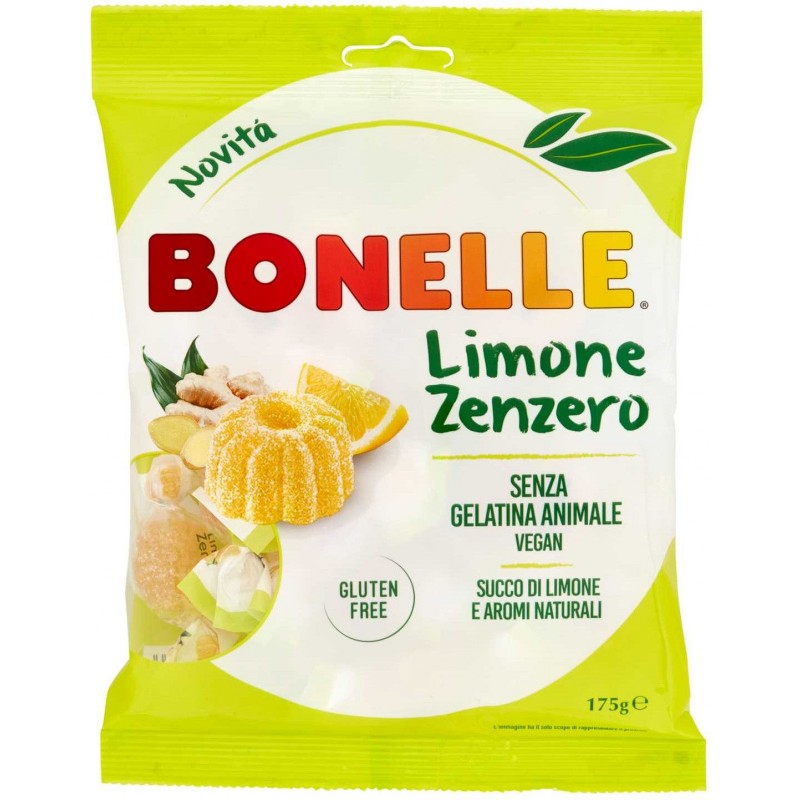 Caramelle Fida Bonelle 175 g limone zenzero gluten free