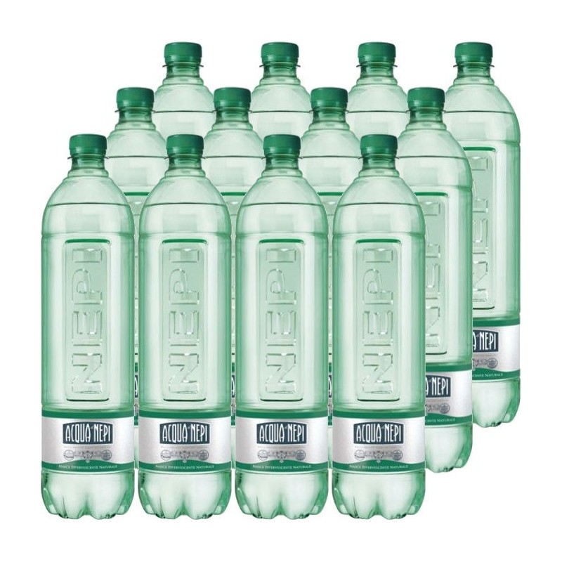 Acqua di Nepi Tower 1 L x 12 bt *** PET *** effervescente naturale in plastica PET