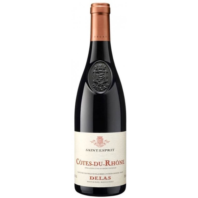 Vino Cotes Du Rhone Rosso Delas 75 cl 14 % Saint Esprits