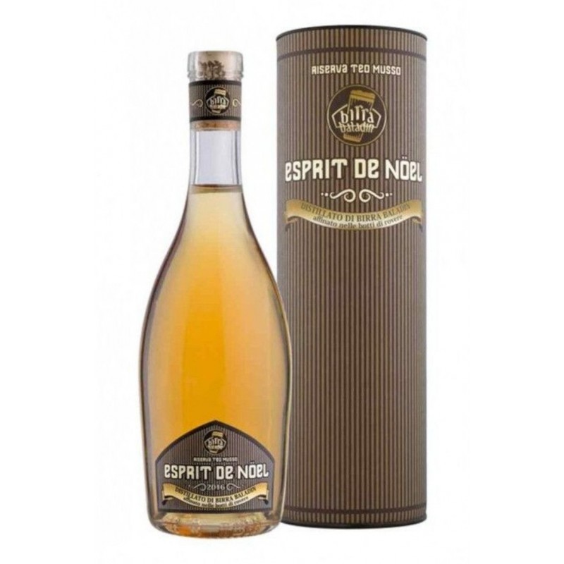 Distillato di birra Baladin Esprit de Noel 50 cl 40% cilindro regalo