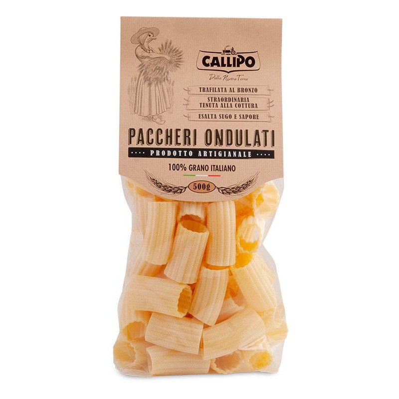 Pasta Callipo Paccheri Ondulati 500 g 100% grano italiano