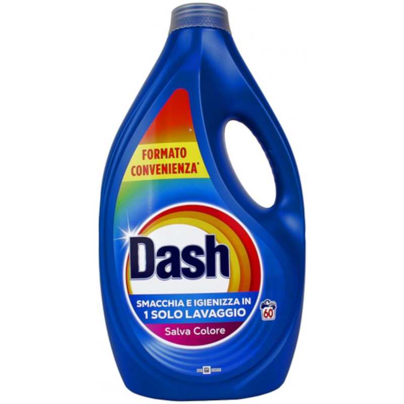 Detersivo lavatrice liquido Dash SalvaColore 60 lavaggi