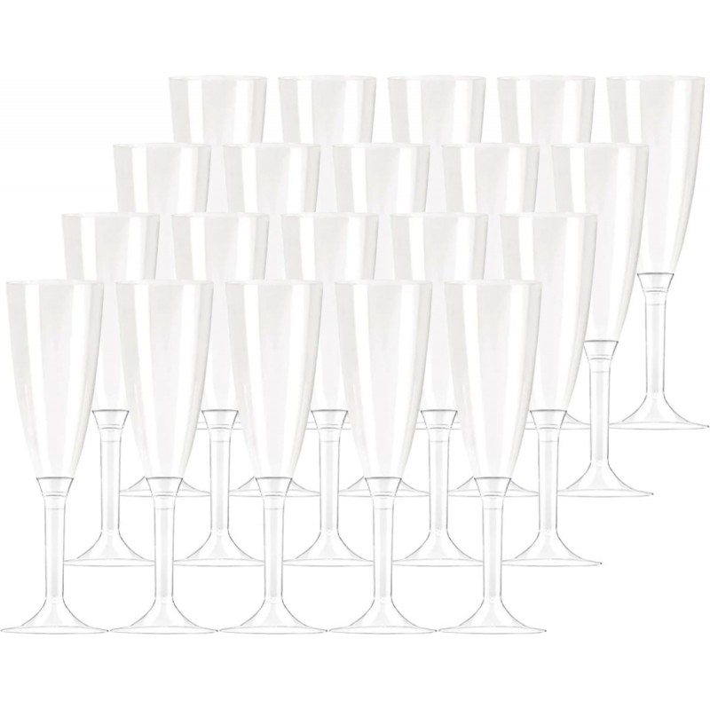 Flute Champagne Dopla 120 ml pezzi 10 trasparenti riutilizzabili