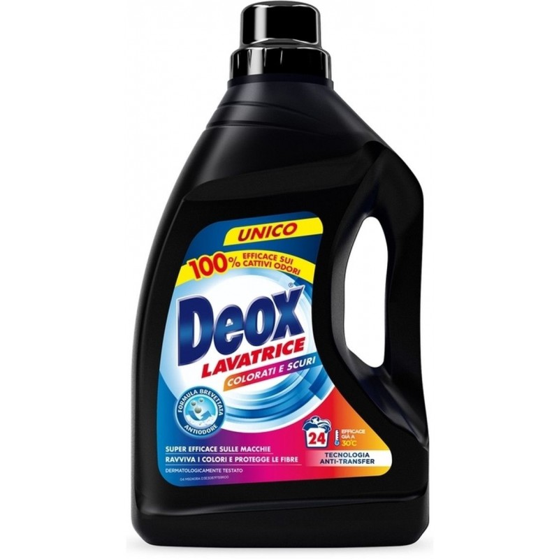 Detersivo lavatrice Deox colorati e scuri 1200 ml 24 lavaggi